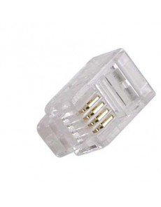 CONECTOR RJ-11 4 VIAS